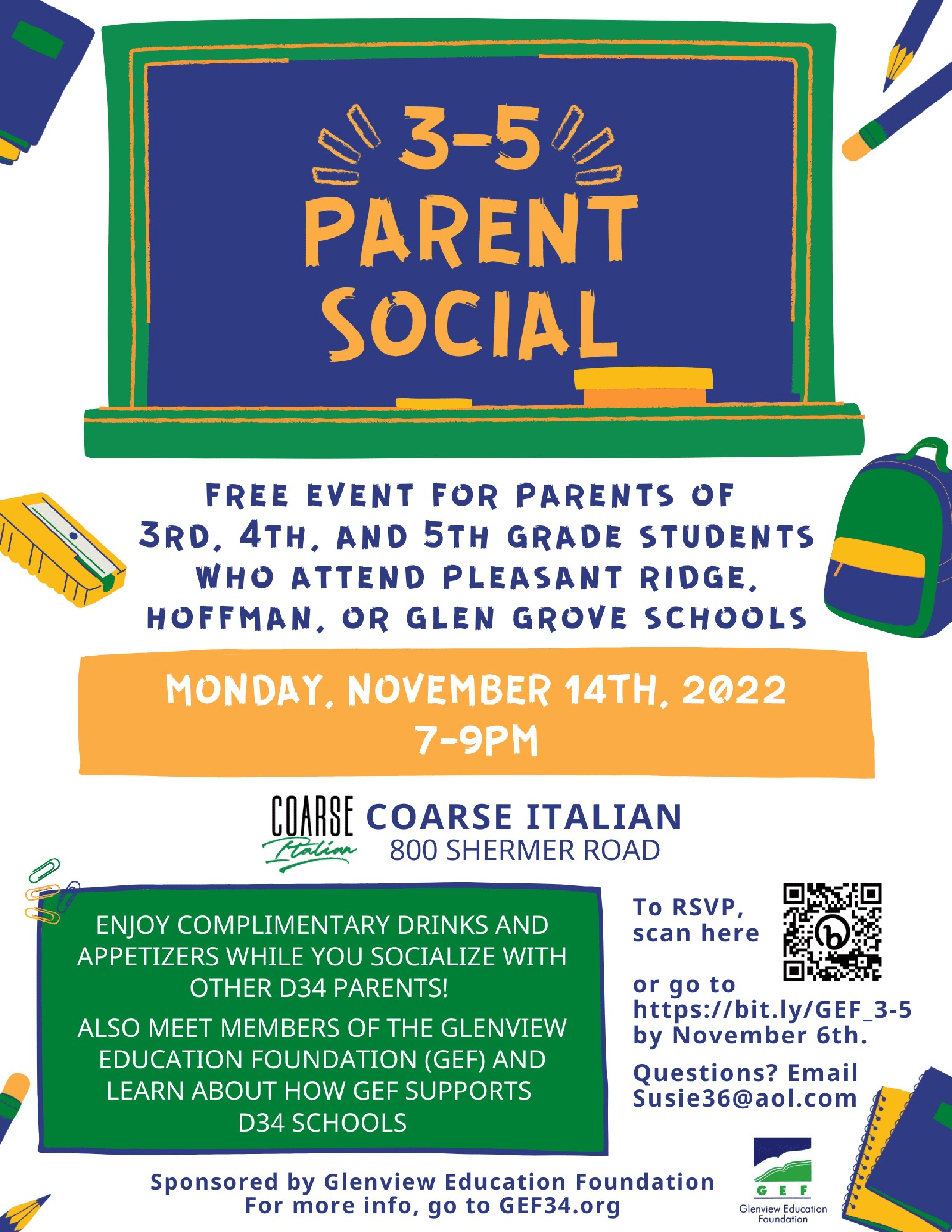 3 -5 Parent Social GEF Event