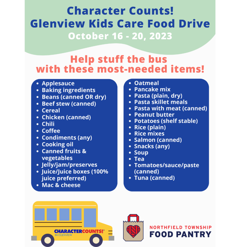 Help stuff the bus with these most-needed items!  
-Applesauce
-baking ingredients
-beans (canned OR dry)
-beef stew (canned)
-Ceareal
- Chicken (canned)
- Chili
-Coffee
-Condiments (any)
-Cooking Oil
-Canned fruits and vegetables.
- Jelly/Jam/preserves
-juice/juice boxes (100% juice preferred)
- Mac & Cheese
-Oatmeal
-Pancake Mix
- Pasta (Plain, dry)
- Past Skillet Meals
- Pasta with meat (canned)
-peanut butter
-Potatoes (shelf stable)
- Rice (plain)
- Rice mixes
- Salmon (canned)
- Snacks (any)
-Soup 
- Tea
-Tomatoes/sauce/paste (canned)
-Tuna (canned) 