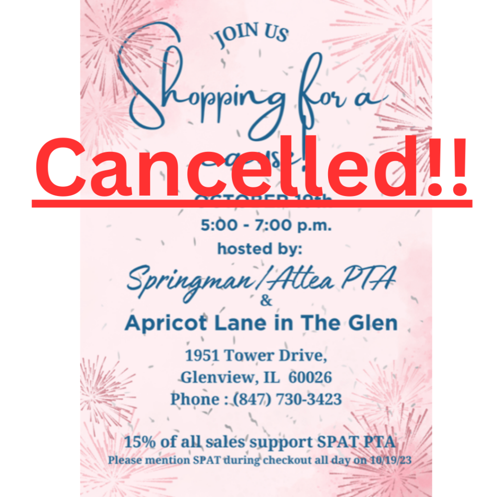 Due to a scheduling conflict that came up for the store, the Apricot Lane Fundraiser scheduled for Oct 19th is now canceled! 